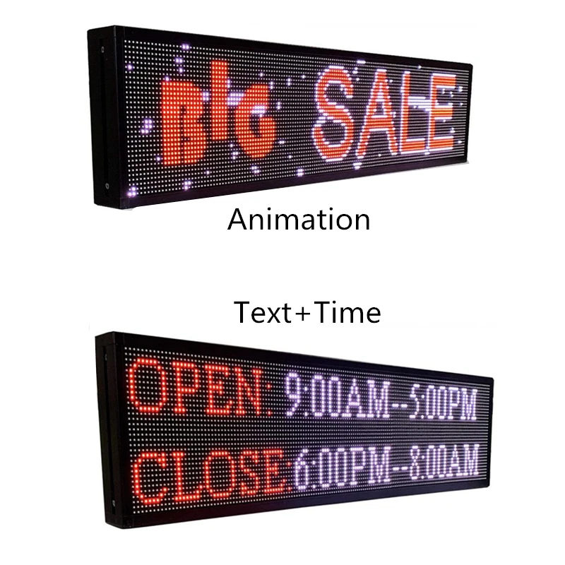 RGB (полноцветный) дисплей 40 &quotx9&quot светодиодный знак прокрутки для магазинов