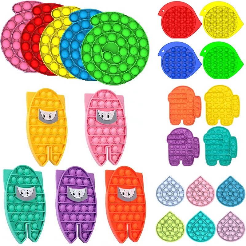 

Push Pops Bubble Sensory Toy Autism Needs Squishy Stress Reliever Toys Adult Kid Funny Anti-stress Pops It Fidget Reliver Stress