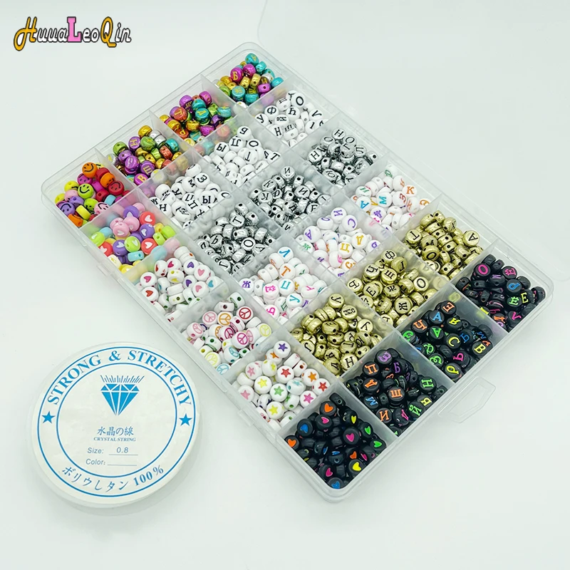 

1200 штук в штучной упаковке 12 цветов русский алфавит, наборы бусин, свободные разделенные бусины, для самостоятельного изготовления ювелирн...