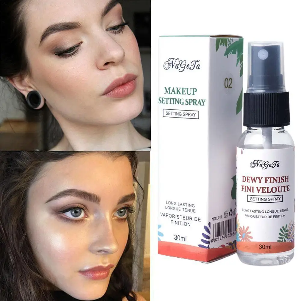 

Makeup Fixer Spray Waterproof Sweatproof Long Lasting Makeup Hydrating Setting Spray Oil Fixing Control 30ml H5G0