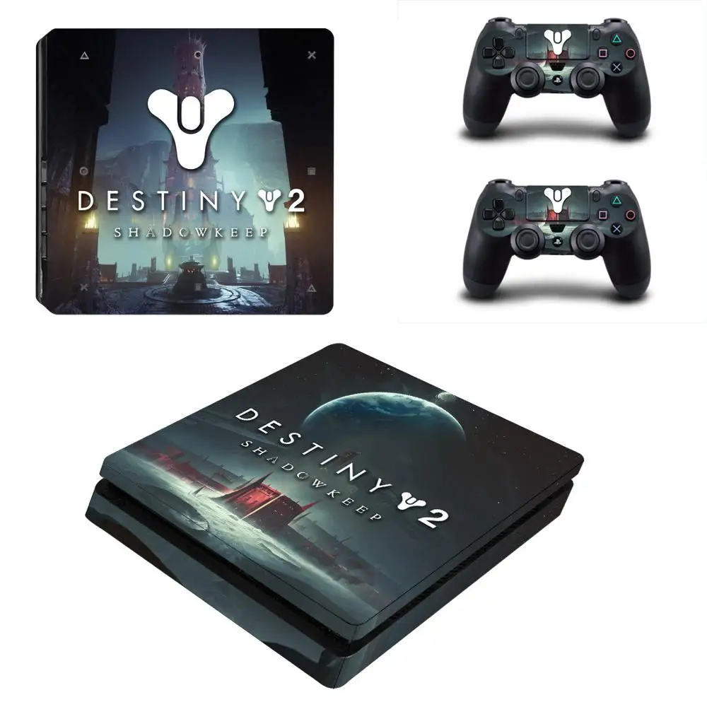 Стикер Destiny 2 Shadowkeep PS4 Slim Виниловая наклейка для консоли Playstation 4 DuslShock и