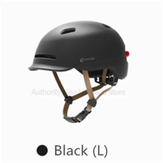 Black(L) Xiaomi велосипедный самокат, шлемы матовые для мужчин, женщин, детей, Smart4u, шлем Smart Flash, водонепроницаемый задний светильник, велосипедный шлем, велосипедный шлем, дорожный - Цвет: Black(L)