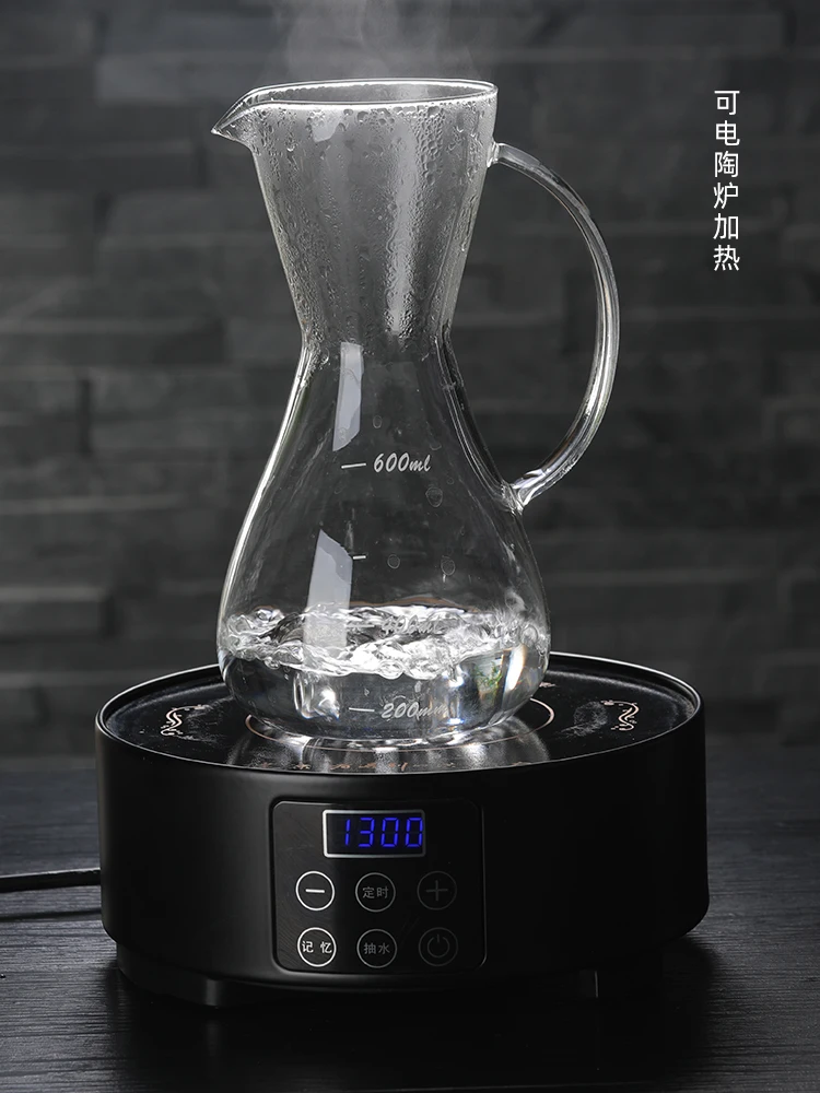 

Glass Heat Resistant Barosilikat Filter Coffee Pot Clear Milk Pot Espresso Portable Coffee Maker Drip Cafetera Coffeeware AH50CP