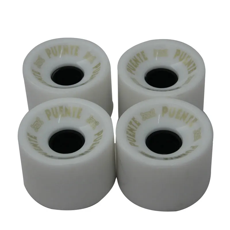 4pc White 4 шт. креативный скейтборд колеса Подшипники эластичный PU носимые гибкие прочные 70x51 - Цвет: 4pc White
