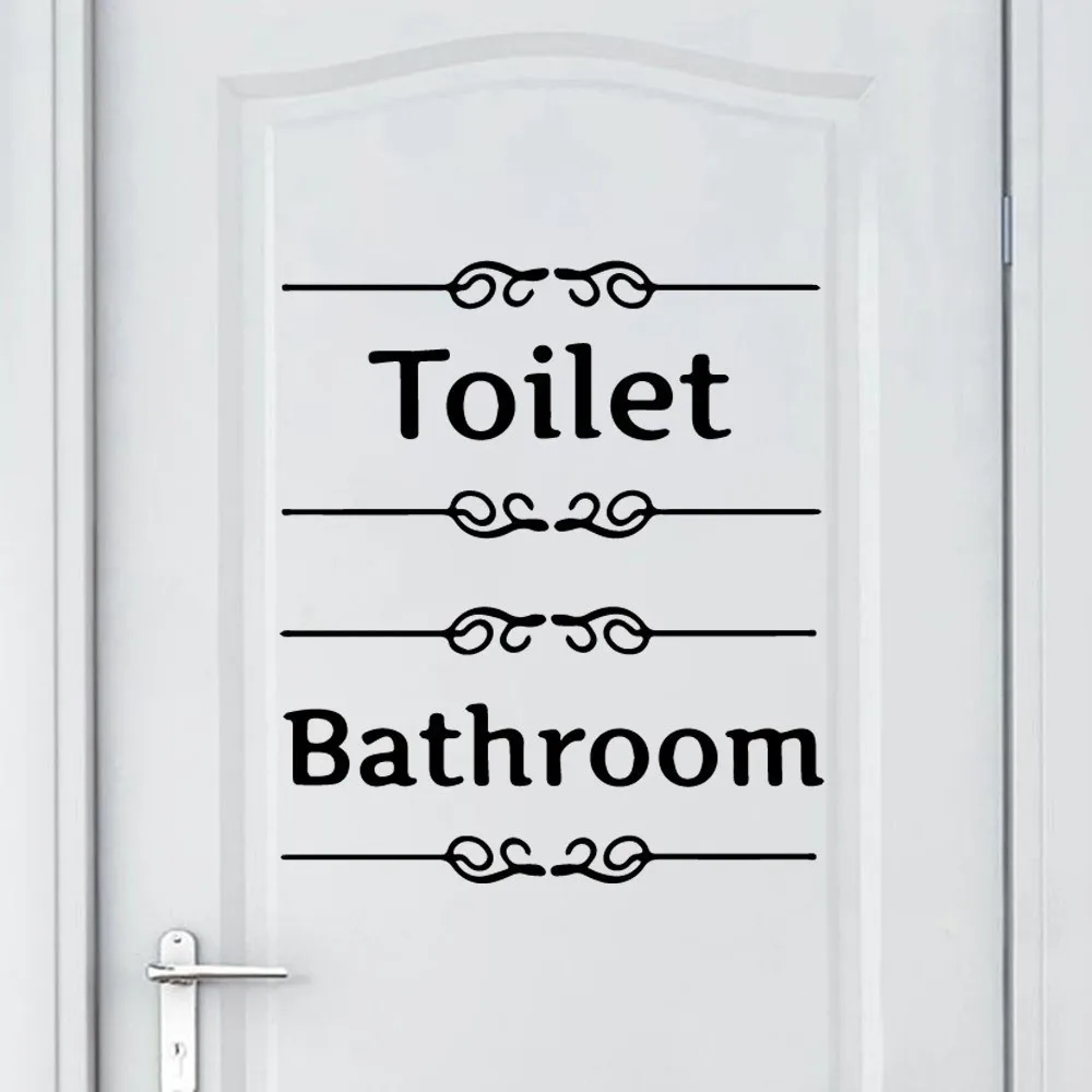 

Новая наклейка на унитаз водонепроницаемый домашний декор современная дверь стикер художественное украшение DIY в уборную, обои плакат