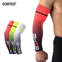 gobygo 1 pair cool men cycling running bicycle uv sun protection cuff cover protective arm sleeve bike sport arm warmers sleeves