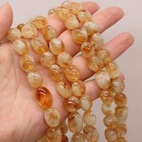 natural citrine beaded irregular shape beads for jewelry making diy necklace bracelet accessries 10 12mm
