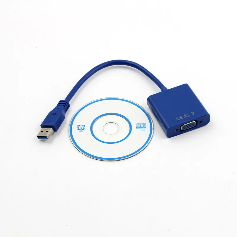 USB 3 0 для VGA многоэкранный адаптер Соединительный кабель внешняя