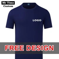 high end t shir custom logo cultural shirt embroidery design team mens womens short sleeved