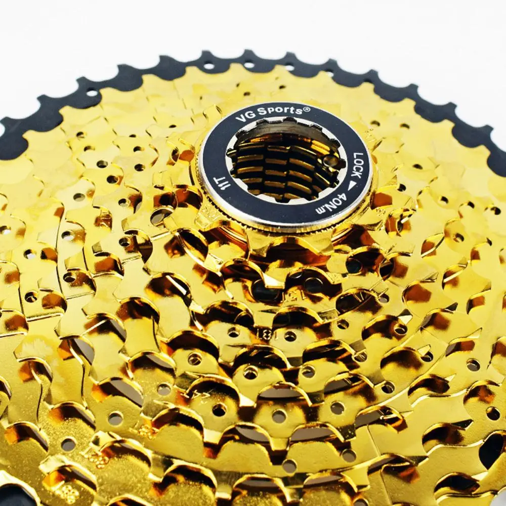 Горный велосипед MTB велосипедная кассета 10 скоростей Velocidade части Золотой цепь