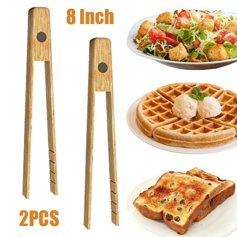 8 дюймов тостер щипцы с магнитом кухонная утварь для приготовления и хранения