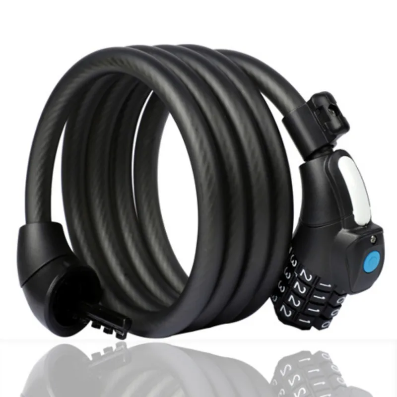 

Велосипедный Замок цифровой код пароль светодиодный замок безопасности Противоугонный велосипедный кодовый замок стальной кабель велоси...