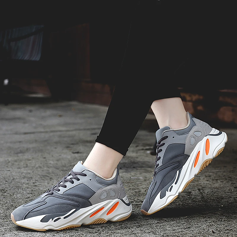 

Fashionable Sports Shoes Mens Sneakers Casual Sports Shoes For Men Sport 2020 Leather Male Walking Men's Trainers Breathable