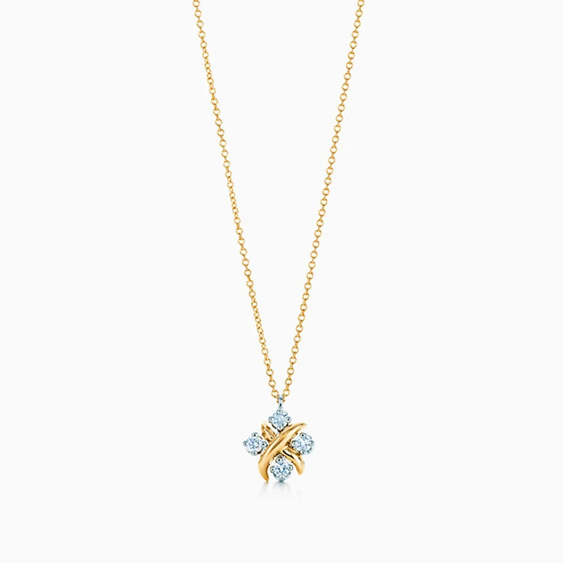 

SHINETUNG S925 Sterling Silver stylish little starfish inlaid zircon necklace, 1: 1 high-end women's jewelry with logo.