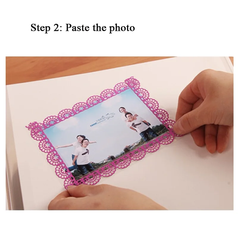 Polaroid 600 12 inch self-adhesive film diy handmade album romantic couple family baby growth creative wooden cover album
