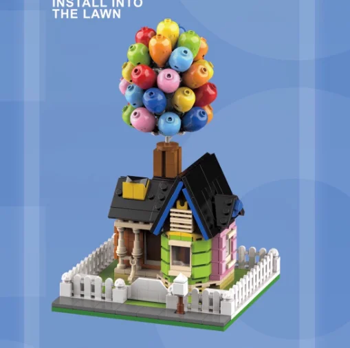 

New Moc Suspension Balloon House Countergravity balance bricks Building Blocks Kit Classic Bricks Toys Gifts