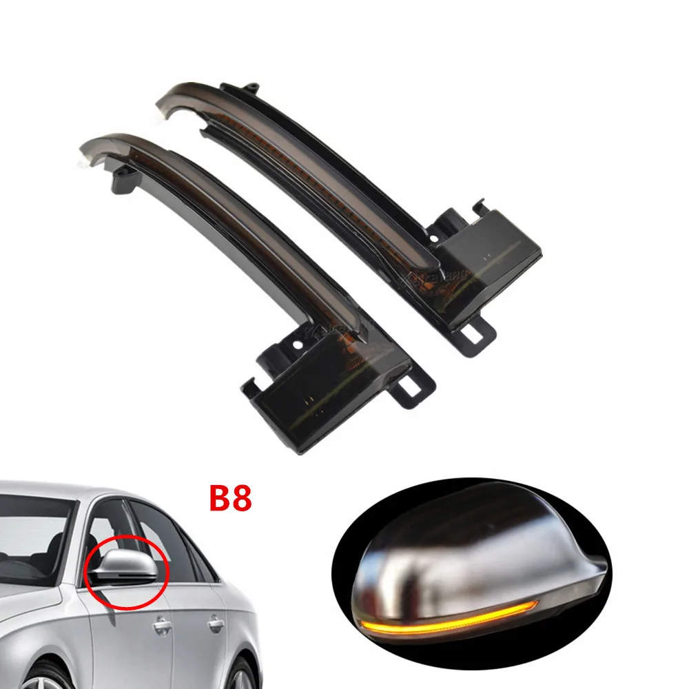 2 шт. светодиодный индикатор с динамическим мигалкой и поворотным сигналом для Audi