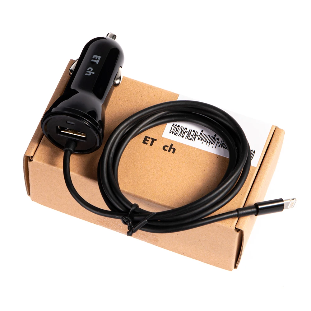 Высококачественное Автомобильное зарядное устройство USB 5 в адаптер с кабелем 2 1