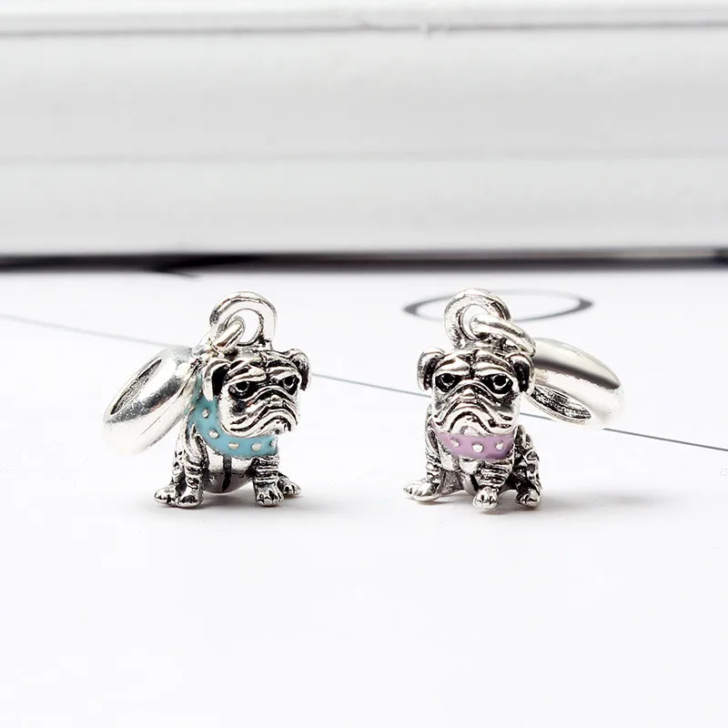 1 шт. милые животные в виде кошек и собак след кулон бусины для самостоятельного