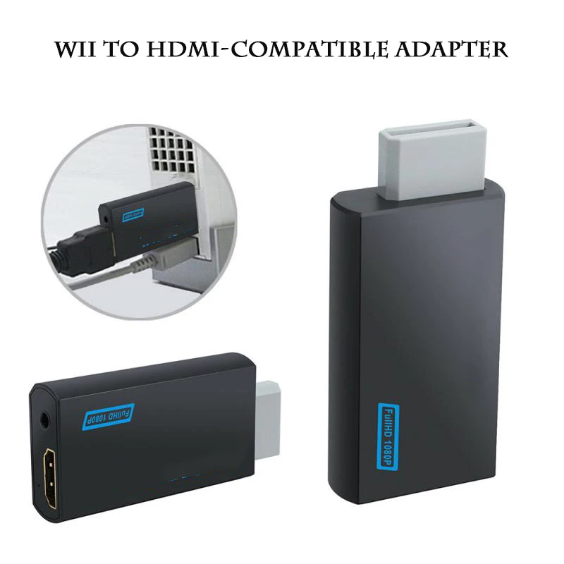Адаптер Wii в HDMI совместимый преобразователь адаптер 1080p аудио для монитора HDTV| |