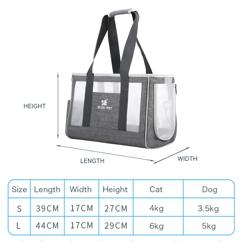 

Cat Carrier Bags Handbag Large Capacity Container Cat Puppy Travel Carry Tote Portable Outdoor Backpack Pet Outdoor Products