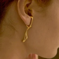 vintage tide geometry earclip hyperbole irregular punk ear clip hip hop rock street snap clip earrings for women jewelry gifts