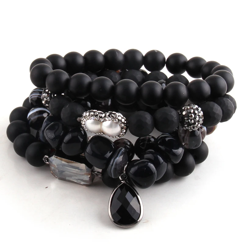 MOODPC модные ювелирные изделия красивый бежевый белый браслет набор натуральный