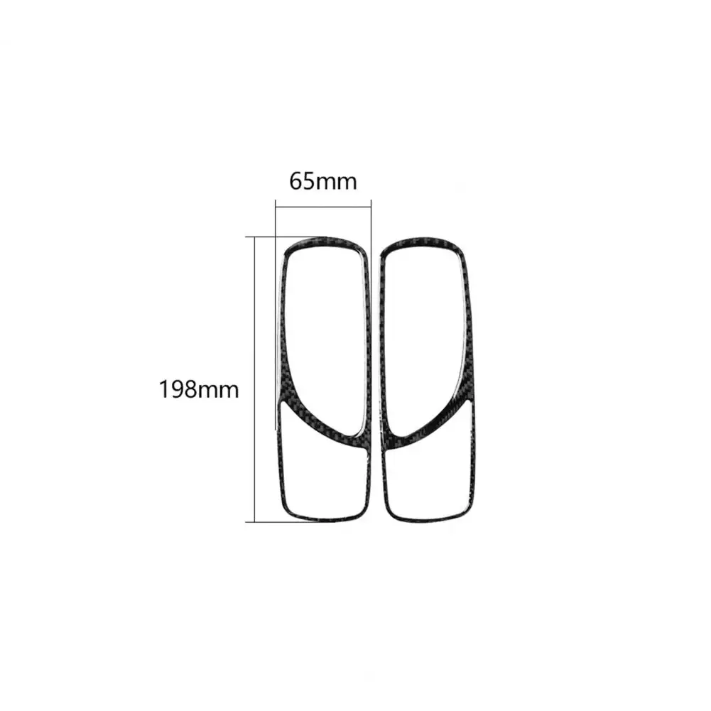 

2Pcs/Set Rear Door Handle Stickers Luxury Anti-scratch Carbon Fiber Waterproof Door Handle Trim for Lexus IS250