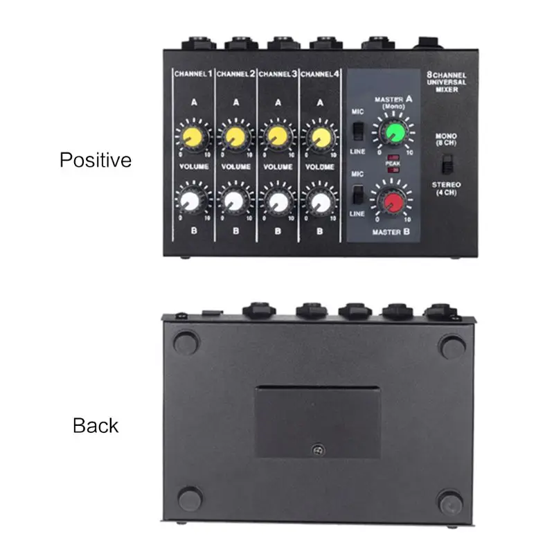 

K3NB 8 Channel Sound Universal Digital Mixer Adjusting Microphone Mixing Console Mono/Stereo Mono/Stereo EU/US Plug