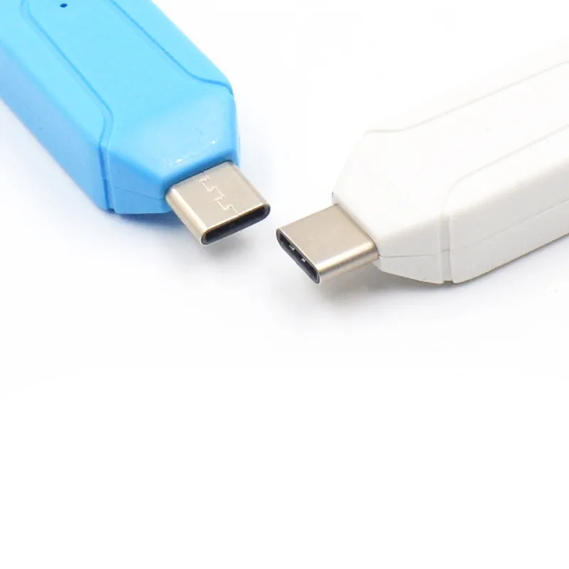 2 в 1 USB OTG кардридер Универсальный Type C TF/SD телефонные удлинительные заголовки