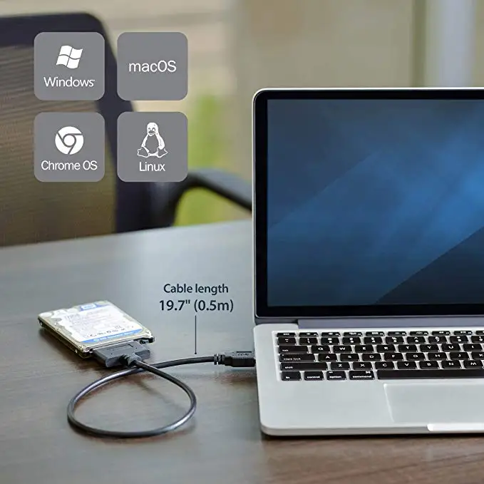 Кабель USB к SATA адаптер Sata до 6 Гбит/с поддержка 2 5 дюймового внешнего SSD HDD жесткого