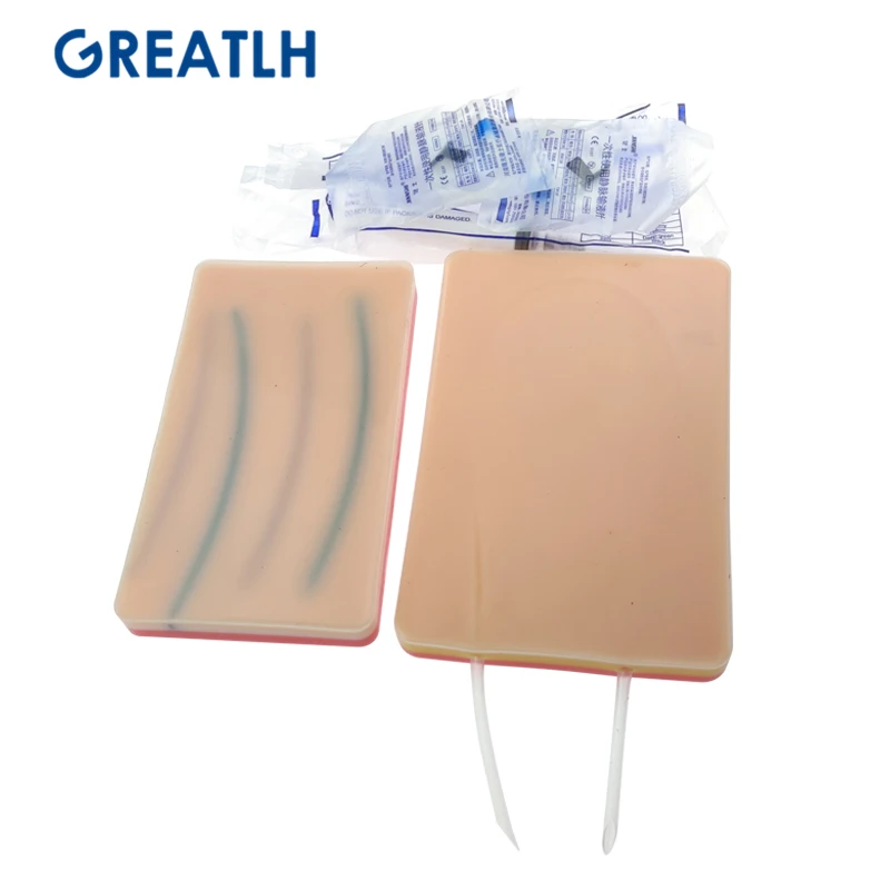Venipuncture IV инъекции Тренировочный Коврик силиконовый шовный материал для кожи