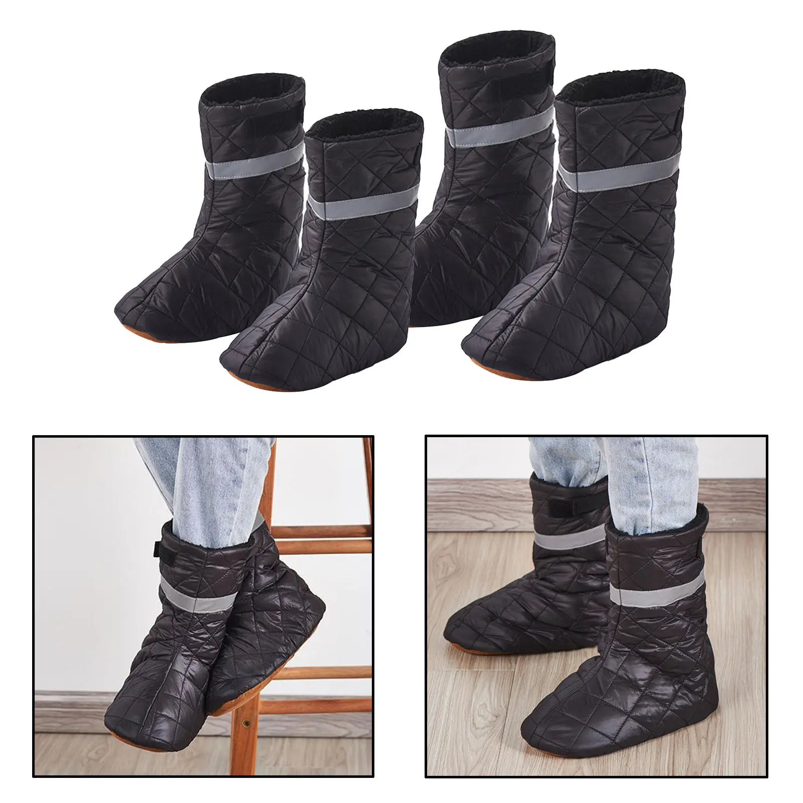 

Пуховые Чехлы для обуви для кемпинга внутри помещения унисекс зимний теплый чехол для ног ветрозащитный Теплый