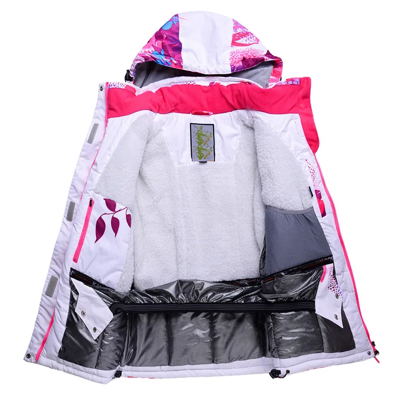 2019 new children's outdoor ski suit winter 8-14 years old boys and girls waterproof warm fleece jacket pants | Спорт и