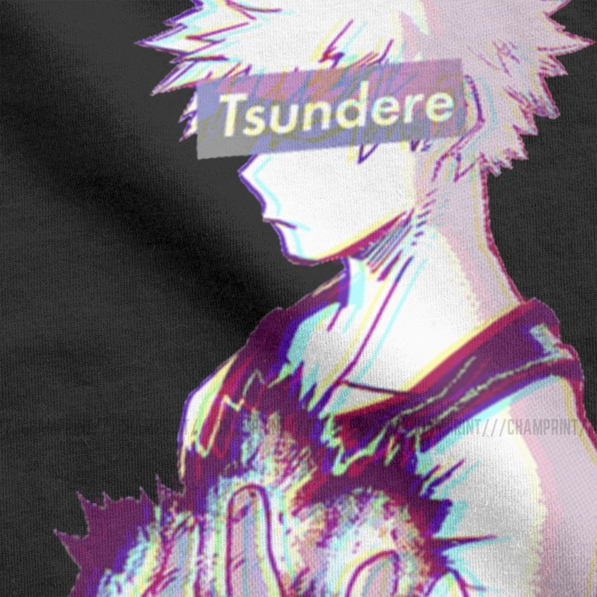 Мужская футболка с коротким рукавом Tsundere Bakugo Boku No Hero Academia хлопковая Футболка
