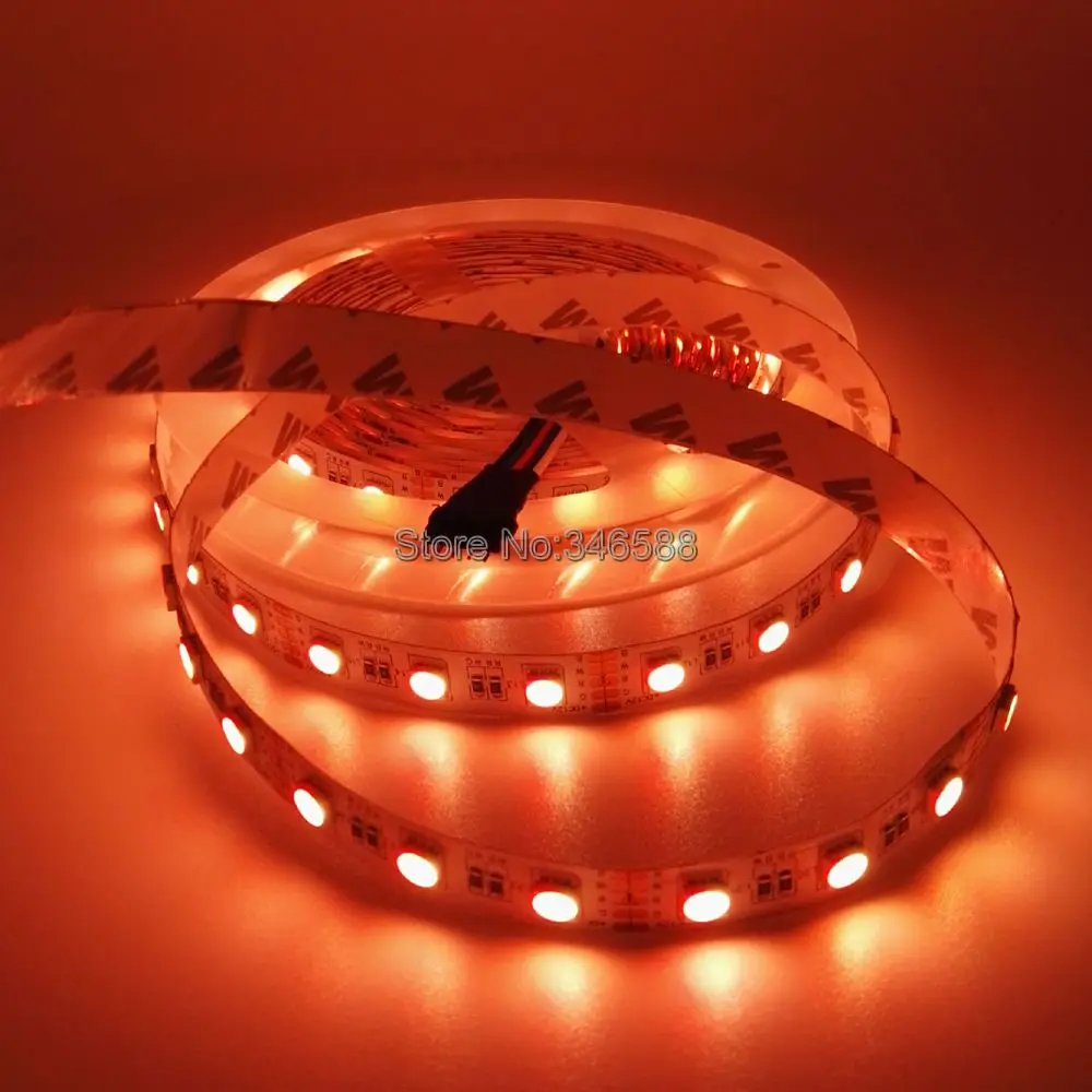 5 м 12 В SMD 5050 RGBW RGBWW Светодиодная лента RGB белый теплый 4 цвета в 1 светодиодный чип 60