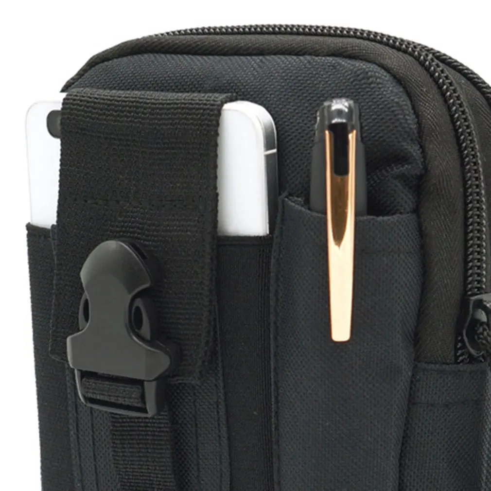 Универсальный уличный тактический военный поясной кошелек на молнии