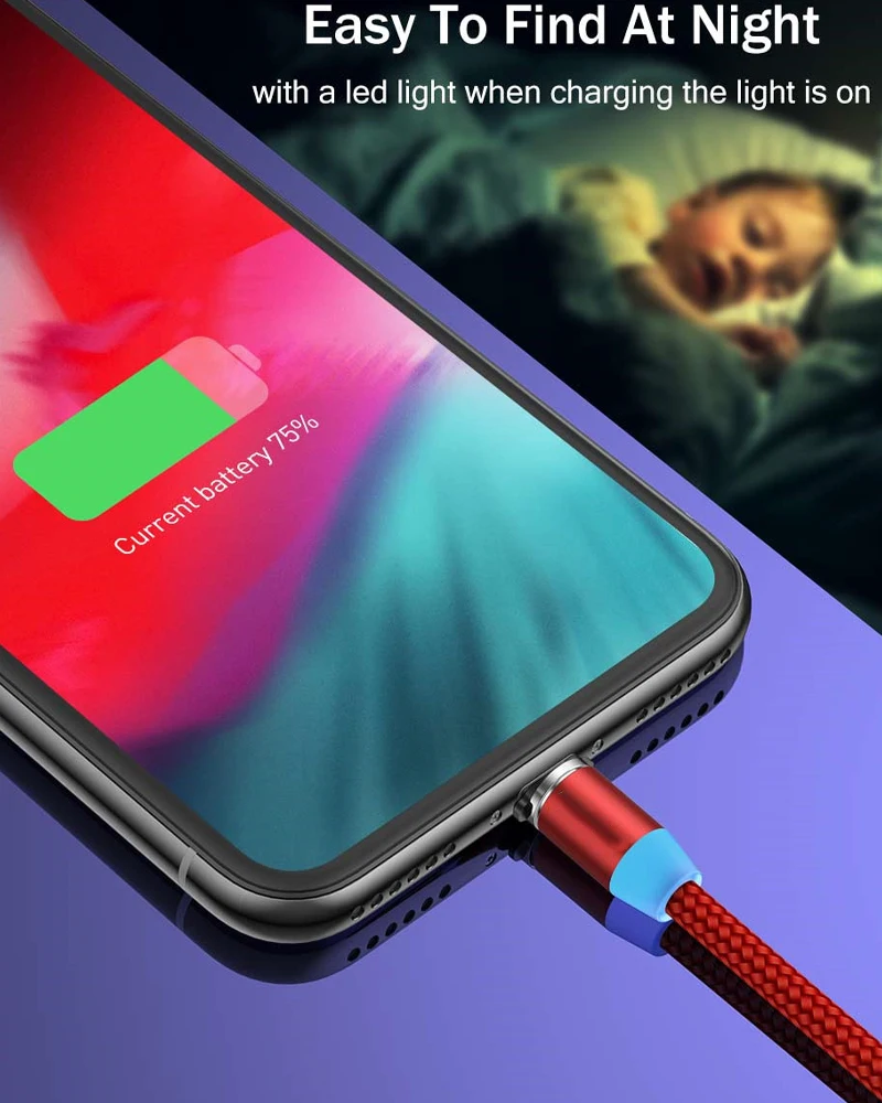 Магнитный usb-кабель для зарядки iphone Xs max Xr X samsung s9 ipad mini, кабели для быстрой зарядки, адаптер, шнур для зарядки мобильного телефона