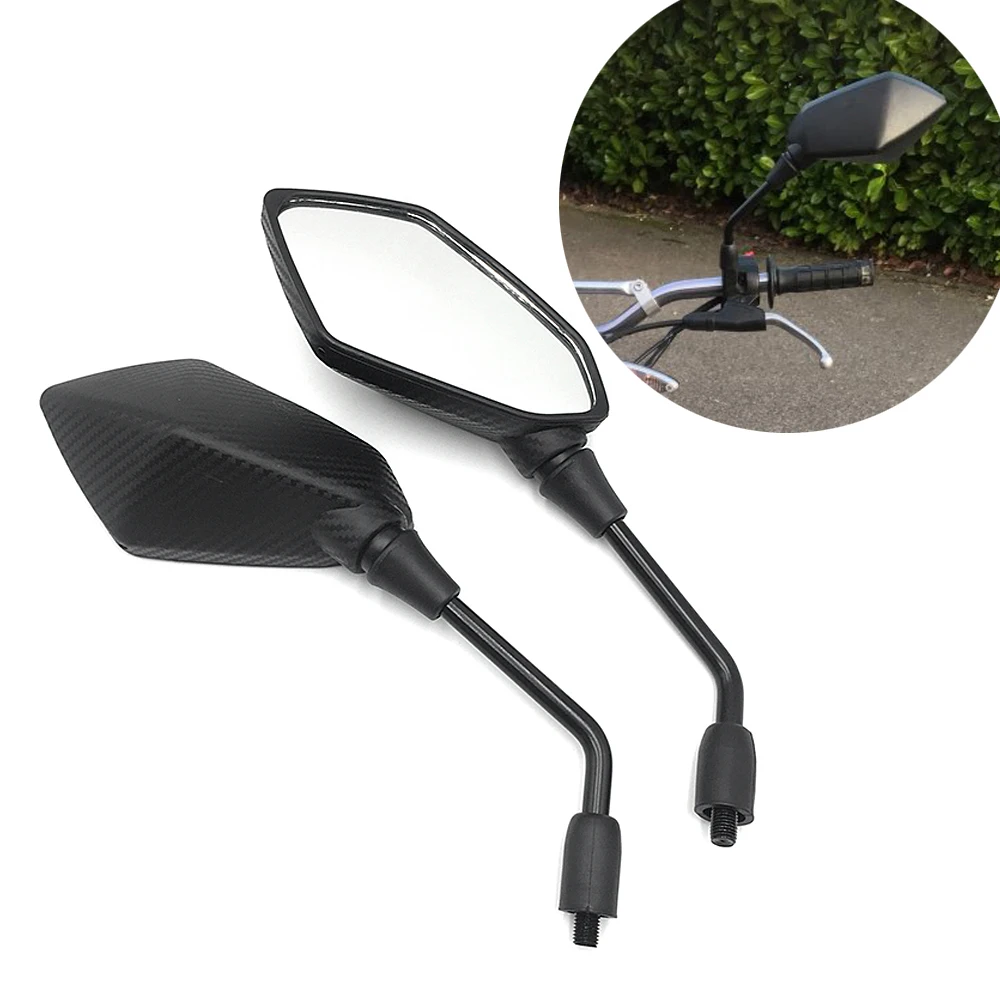 Motorcycle Rearview Mirror Scooter ABS 8/10 MM Side Mirror Universal For Kawasaki Versys 650 1000 ER6N Z650 Yamaha XSR900 MT 125