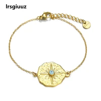 fashion irregular round brand 14k gold bracelet jewelry trend octagonal star eyes guide the direction of womens chain bracelet