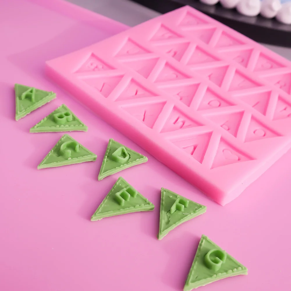 Инструменты для приготовления пищи в форме флага 26 Английских силиконовая форма