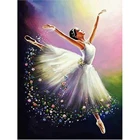 Алмазная живопись, вышивка крестиком для девочек, алмазная 5d Вышивка балерины, картины из смолы, Алмазная мозаика, рисунок