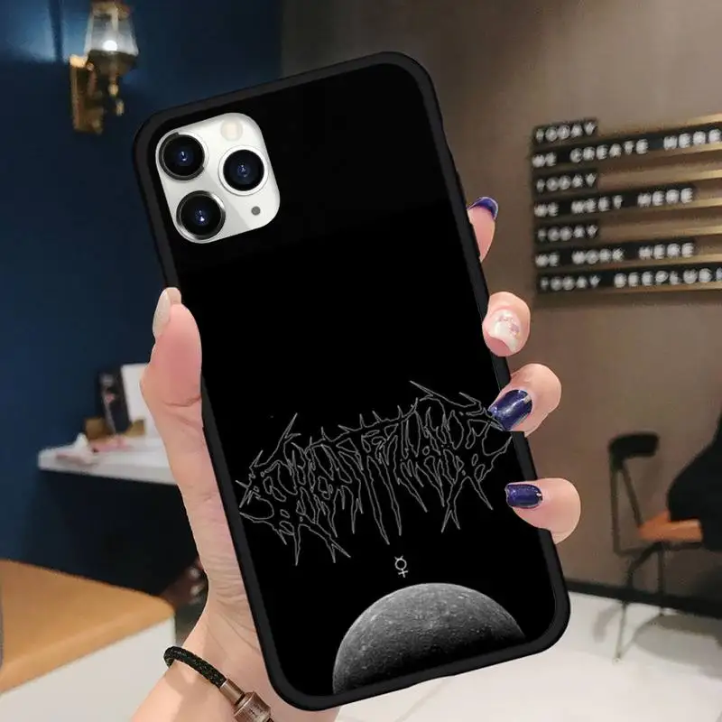 

ghostemane cool logo Phone Case for iPhone 11 12 pro XS MAX 8 7 6 6S Plus X 5S SE 2020 XR Soft silicone