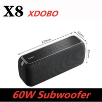 60w bluetooth speaker bass subwoofer ipx5 waterproof portable column type c voice assistant speakers music center 15h play time