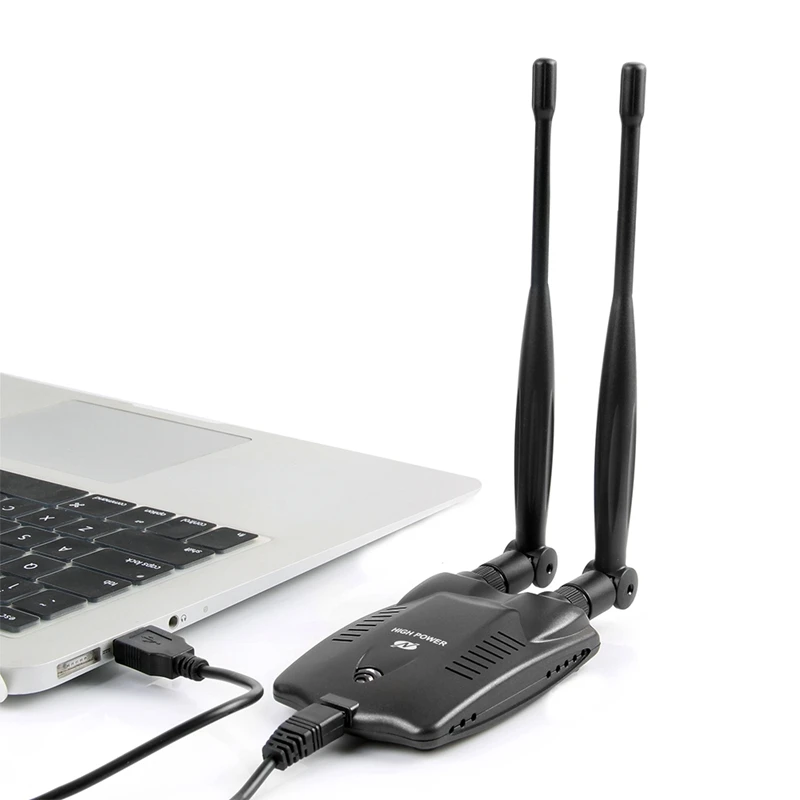

USB Wireless WiFi Adapter High Power Dual Antenna 5DB 150Mbps Network Card