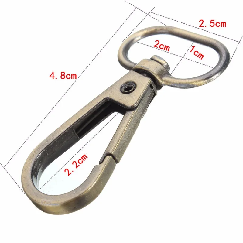 4 цвета 5 шт. 48 мм мешок застежки Поворотный замок карабин триггер зажимы для 20