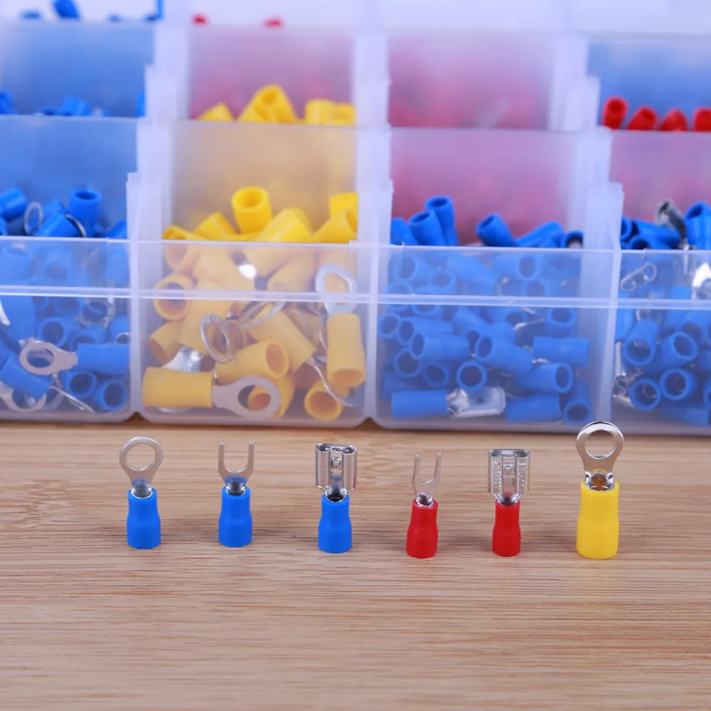 

1200Pcs Heat Shrink Tubing Wire Connectors Kit with Case Waterproof Marine Automotive Terminal Tube Parts Accessories