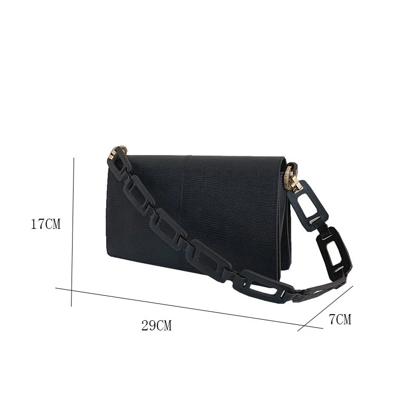 

Fashion Chic Baguettes Shape Women Shoulder Bags Design Brand Handbag Luxury Leather Wide Hollow Strap Crossbody Bag Big Purses