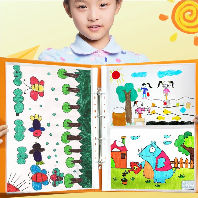 

PITEBO A4 certificate of Honor Collection Album Student Binder Baby Picture Book Collection Photo Album Multi Purpose A3 large