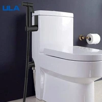 ula black toilet bidet sprayer kit set hand hold stainless steel shattaf bathroom personal cleanse bidet faucet hygienic shower